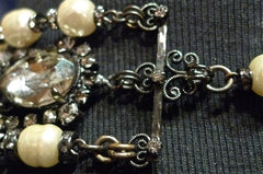 Erickson Beamon Suffragette Choker Necklace in Pearls and Crystals