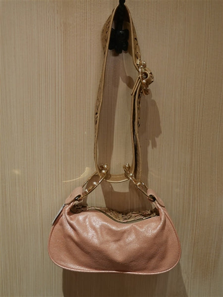 Rachel Abroms Pink and Gold Handbag