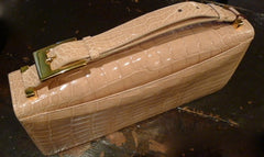 LAI Alligator Handbag in Cream