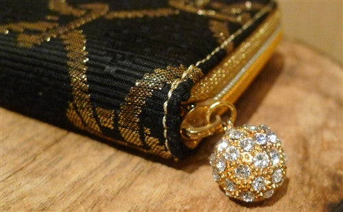 Kotur Brocade Kellet Clutch with a Pave Swarovski Crystal Closure