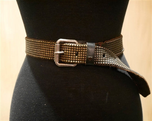 HTC Black Malihini Ombre Nailhead Studded Belt