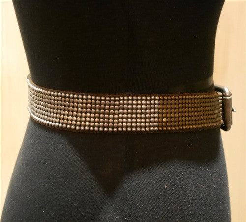 HTC Black Malihini Ombre Nailhead Studded Belt