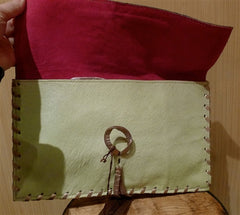 Malini Murjani Lime Pony Clutch