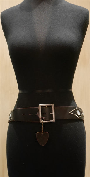 Hollywood Trading Company Leather Stud Belt