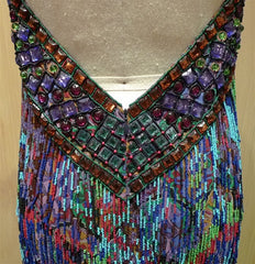 Jenny Packham Beaded Aztec Dress