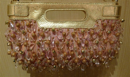 Rafe Beaded Purse in Pink and Gold