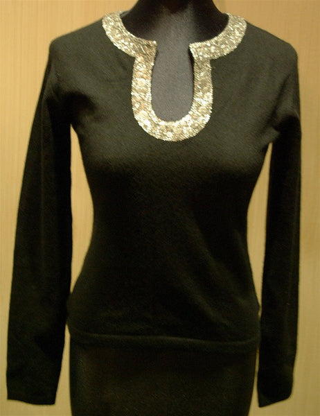 Armand Diradourian Cashmere Embellished Sweater