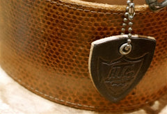 Hollywood Trading Company Wide Brown Leather Belt