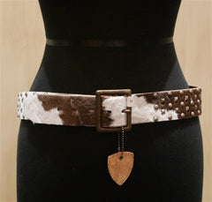 Hollywood Trading Company Hide Studded Belt