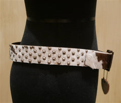 Hollywood Trading Company Hide Studded Belt