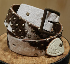 Hollywood Trading Company Hide Studded Belt