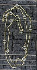 Susan Gordon 22K Yellow Gold and Smoky Topaz  Necklace