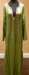 Armand Diradourian Woven Silk and Cashmere Jeweled Caftan