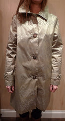Cassin New York Animal Print Julianne Top Coat/ Raincoat