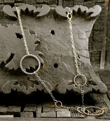 Rebekah Brooks Circle Link Chain Vermeil Necklace