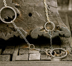 Rebekah Brooks Circle Link Chain Vermeil Necklace