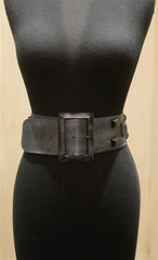 Orciani Grey Studded Wide Belt