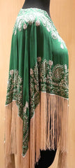 Tanja Pignatelli Silk Fringe Beaded Tunic