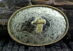 Old Rodeo Belt Buckle with a Duck in Flight