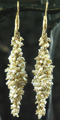 Talisman Unlimited Keshi Pearl Hammerwire Earrings in 14K Yellow Gold