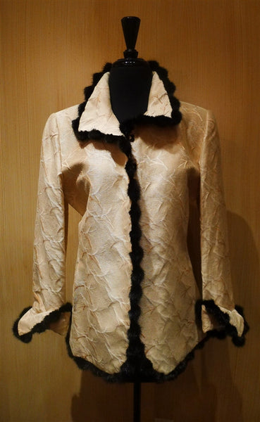 Quadrille Custom Hacking Jacket with Mink Trim