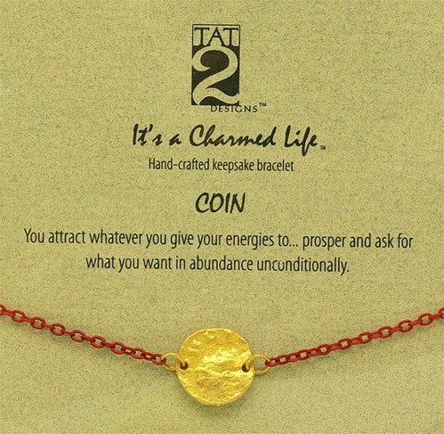 Tat2 "It's a Charmed Life" Bracelet "Coin"