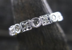 Diamond Eternity Band Ring in 14K White Gold