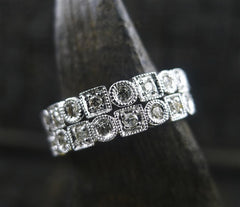 Diamond Eternity Band Ring in 14K White Gold