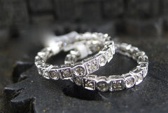 Diamond Eternity Band Ring in 14K White Gold