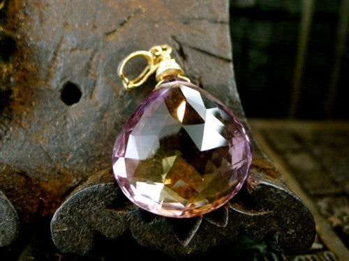 Dominique Cohen Large Amethyst Enhancer Charm Pendant in 18K Yellow Gold