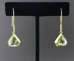 Susan Gordon Lemon Topaz Earrings 22k Gold