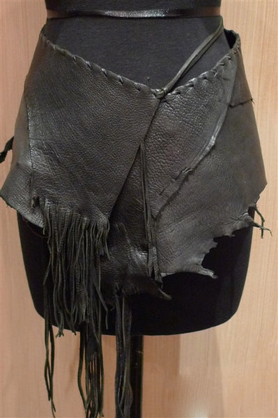 Battledress Fringed Deerskin Leather Belt