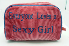 St. Tropez Lrg. Cosmetic Bag "Everyone Loves a Sexy Girl"