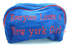 St. Tropez Lrg. Cosmetic Bag "Everyone Loves a New York Girl"