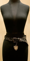 HTC Deluxe Black Nailhead Studded Belt