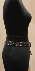 HTC Deluxe Black Nailhead Studded Belt