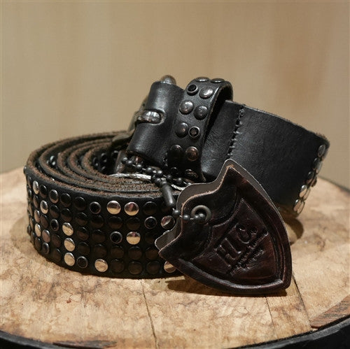 HTC Deluxe Black Nailhead Studded Belt