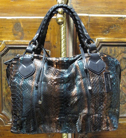 Pauric Sweeney Overnight Bag in Shiny Python