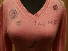 And Cake Hey Sugar Cashmere Long Sleeve Sweater