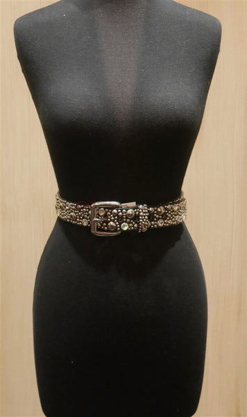 Streets Ahead Jewel Studded Black Belt