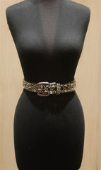 Streets Ahead Jewel Studded Black Belt