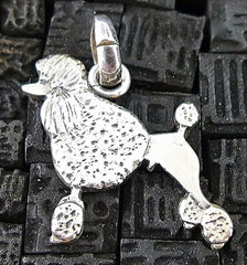 Fine Arf Sterling Silver Dog Charm - Standard Poodle