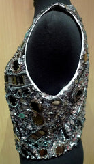 Sunjoo Moon Embroidered Sequins, Crystals & Mirror Vest