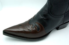 OldGringo Black and Brown Boston Boot