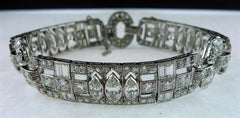 Art Deco Platinum and Diamond Bracelet Circa 1935