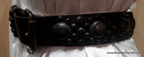 HTC-Hollywood Trading Company Blackened Studded Belt