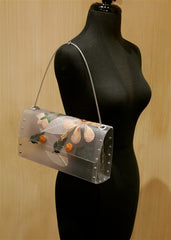 Nini Ong Clear Flower Shoulder Handbag