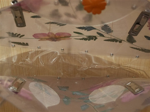 Nini Ong Clear Flower Shoulder Handbag