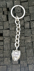 Marissa Perry Sterling Silver Dog Keychain