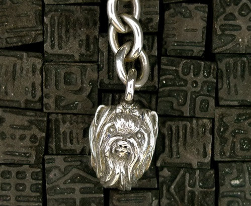 Marissa Perry Sterling Silver Dog Keychain